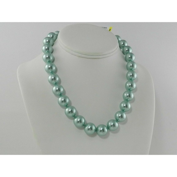 Charter Club Jewelry - Charter Club Imitation 14mm Pearl Collar Necklace (Aqua) New with tag